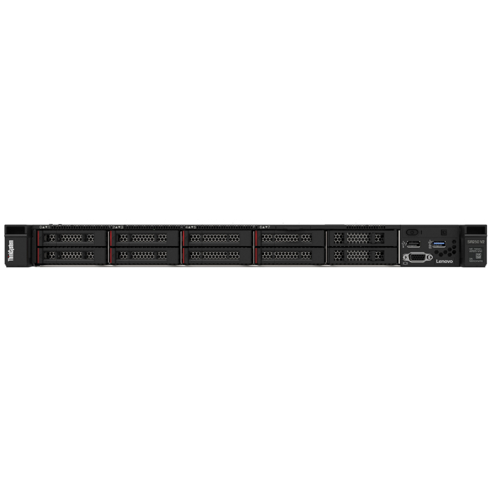 Lenovo ThinkSystem SR250 V2 server Rack (1U) Intel Xeon E E-2334 3,4 GHz 16 GB DDR4-SDRAM 450 W (7D7QA02NEA) thumbnail
