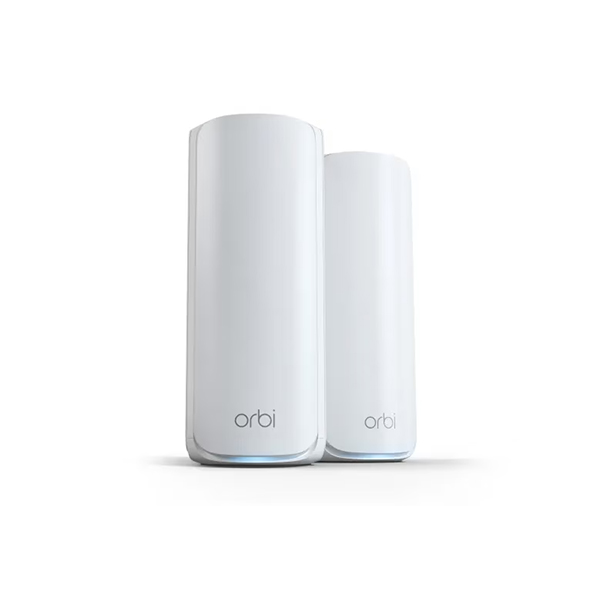 NETGEAR Orbi 770 Serie WiFi 7 Mesh-System 2er-Pack WLAN BE10800 Triband, 5x 2.5G LAN, 1x 2.5G WAN, Abdeckung bis zu 360 m² (PROMO_RBE772-100EUS) thumbnail