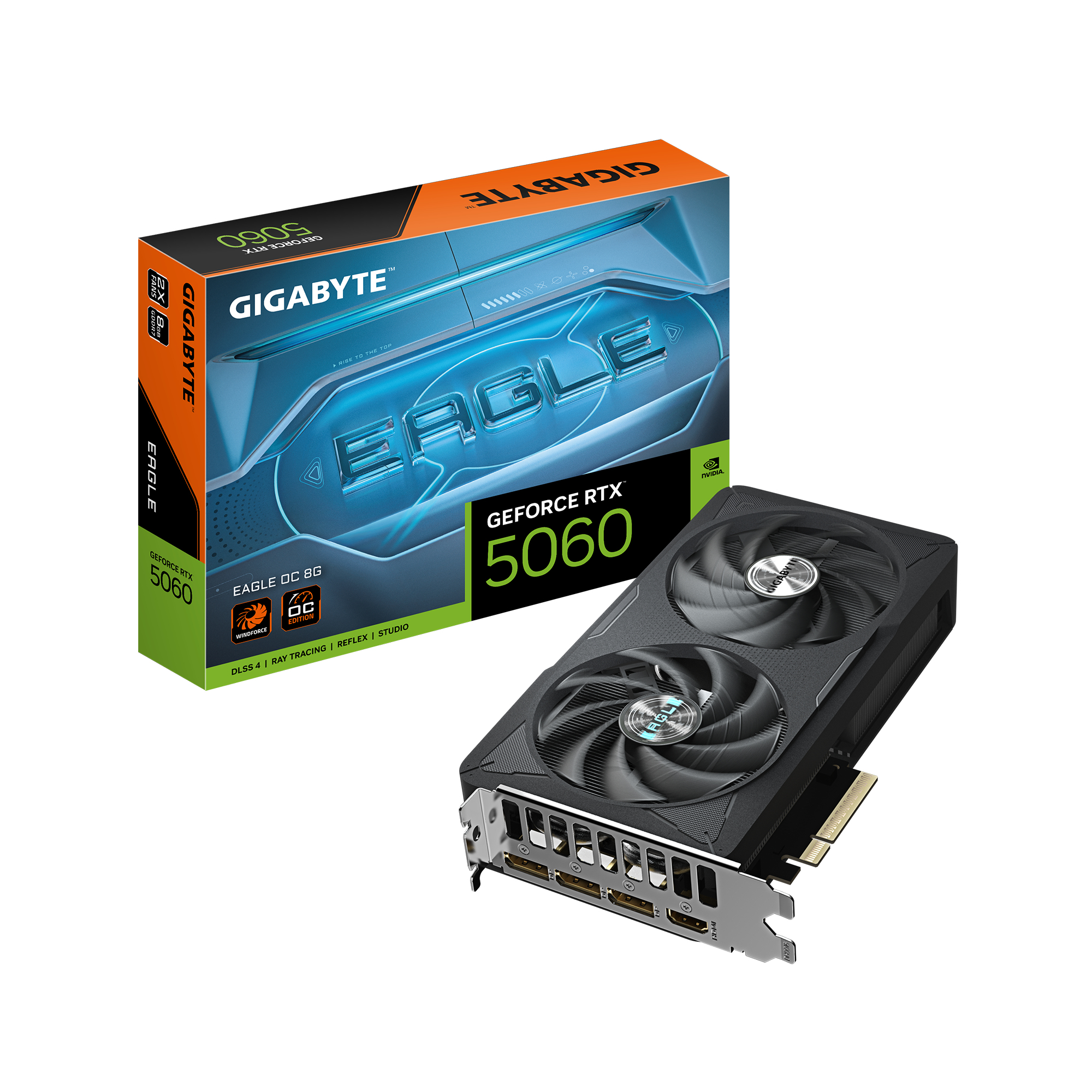 GIGABYTE GeForce RTX 5060 EAGLE OC 8G NVIDIA 8 GB GDDR7 (GV-N5060EAGLE OC-8GD) thumbnail