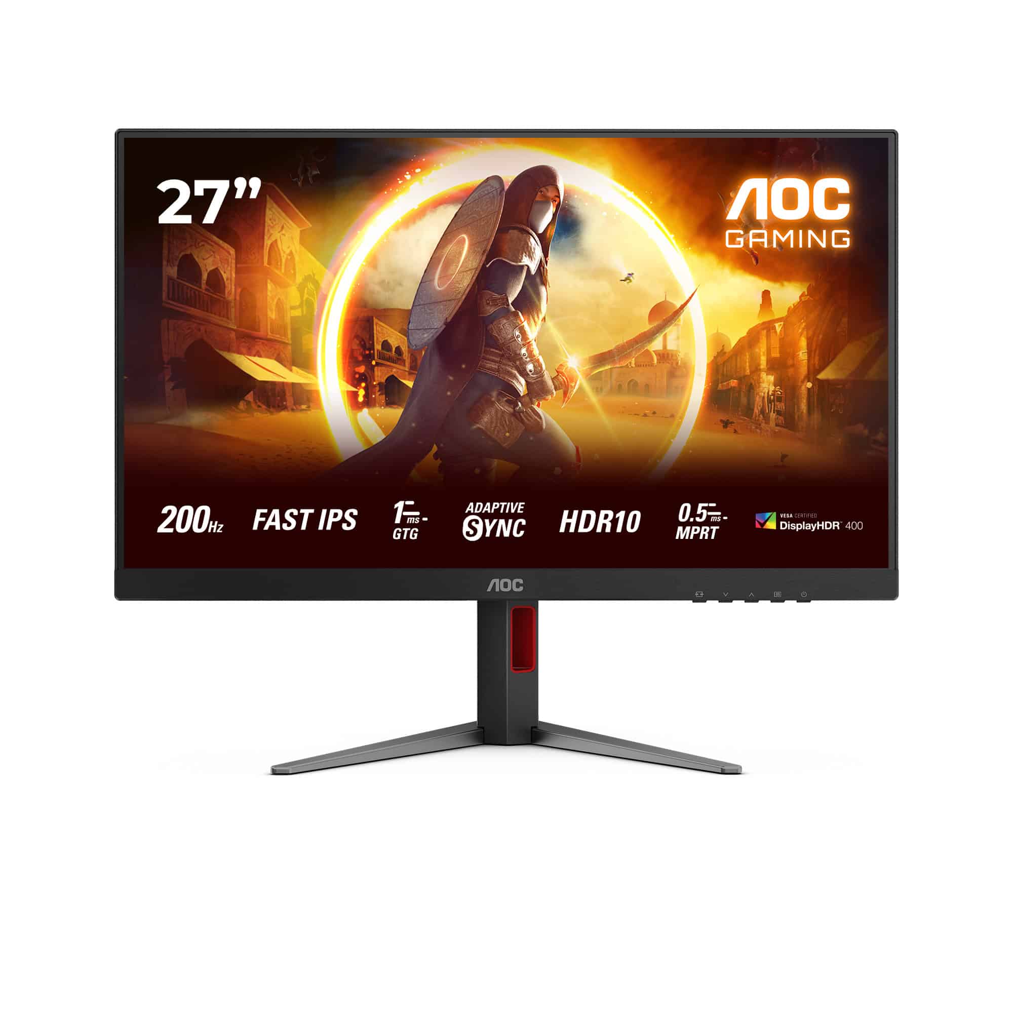 AOC 27G4HA computer monitor 68,6 cm (27") 1920 x 1080 Pixels Full HD LED Zwart, Rood (27G4HA) thumbnail