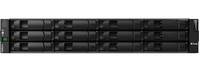 Lenovo ThinkSystem DE4000H disk array Rack (2U) Zwart (7Y74A001WW) thumbnail