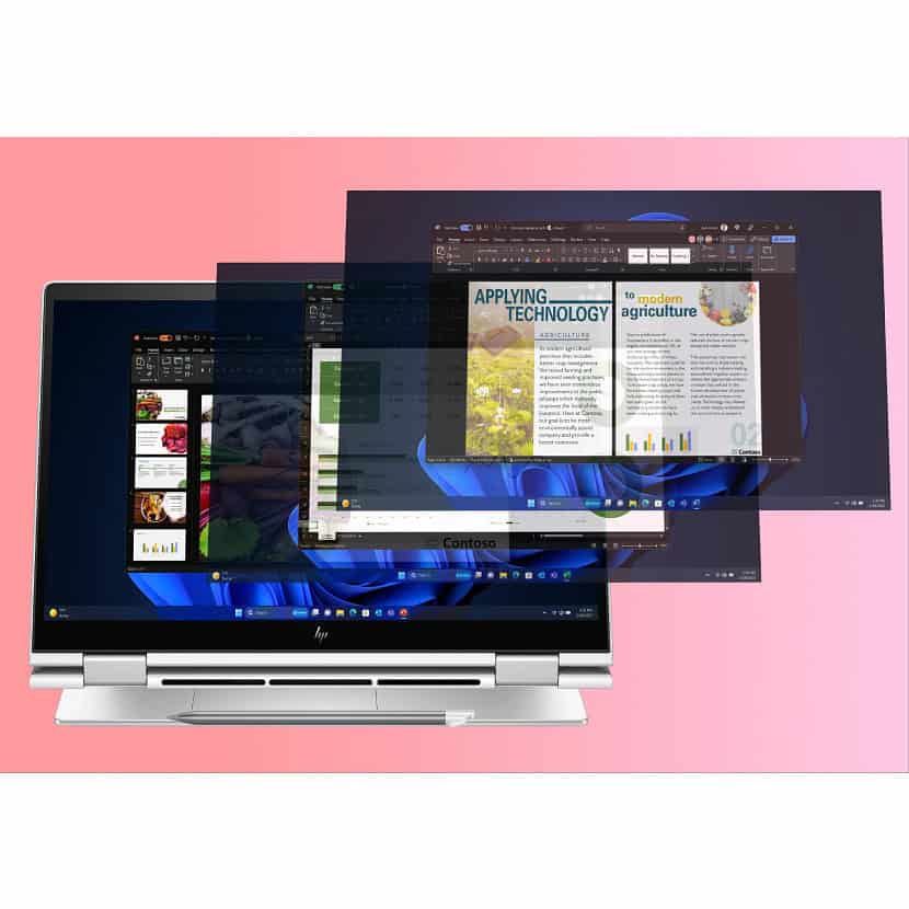 HP EliteBook 8 Flip G1i 13 inch Notebook AI PC Intel Core Ultra 7 255U Hybride (2-in-1) 33,8 cm (13.3") Touchscreen WUXGA 32 GB LPDDR5x-SDRAM 512 GB SSD Wi-Fi 7 (802.11be) Windows 11 Pro Zilver (AD2W6ET#ABH) thumbnail