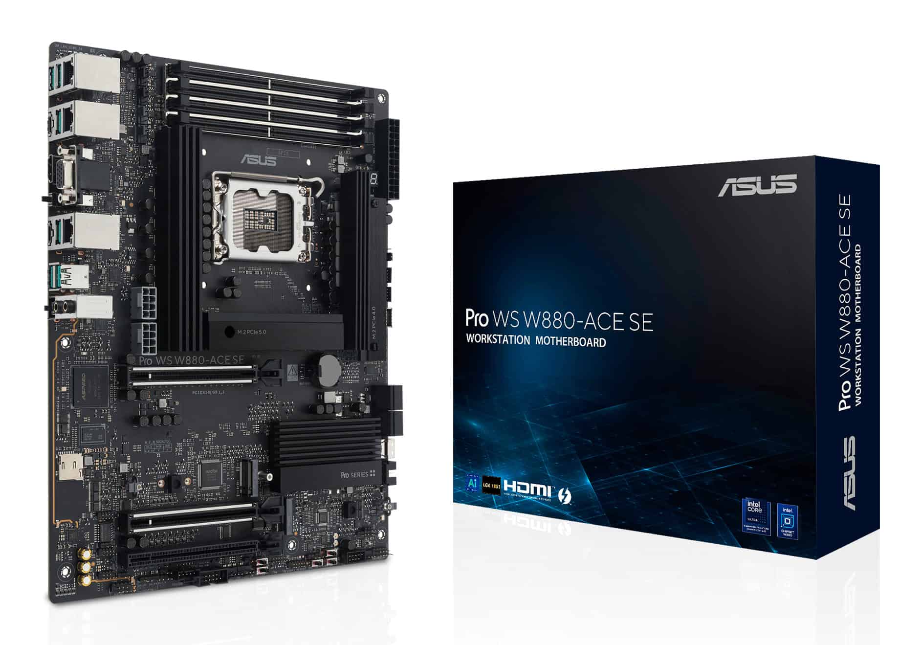 ASUS PRO WS W880-ACE SE Intel W880 LGA 1851 (Socket V1) ATX (90MB1KV0-M0EAY0) thumbnail
