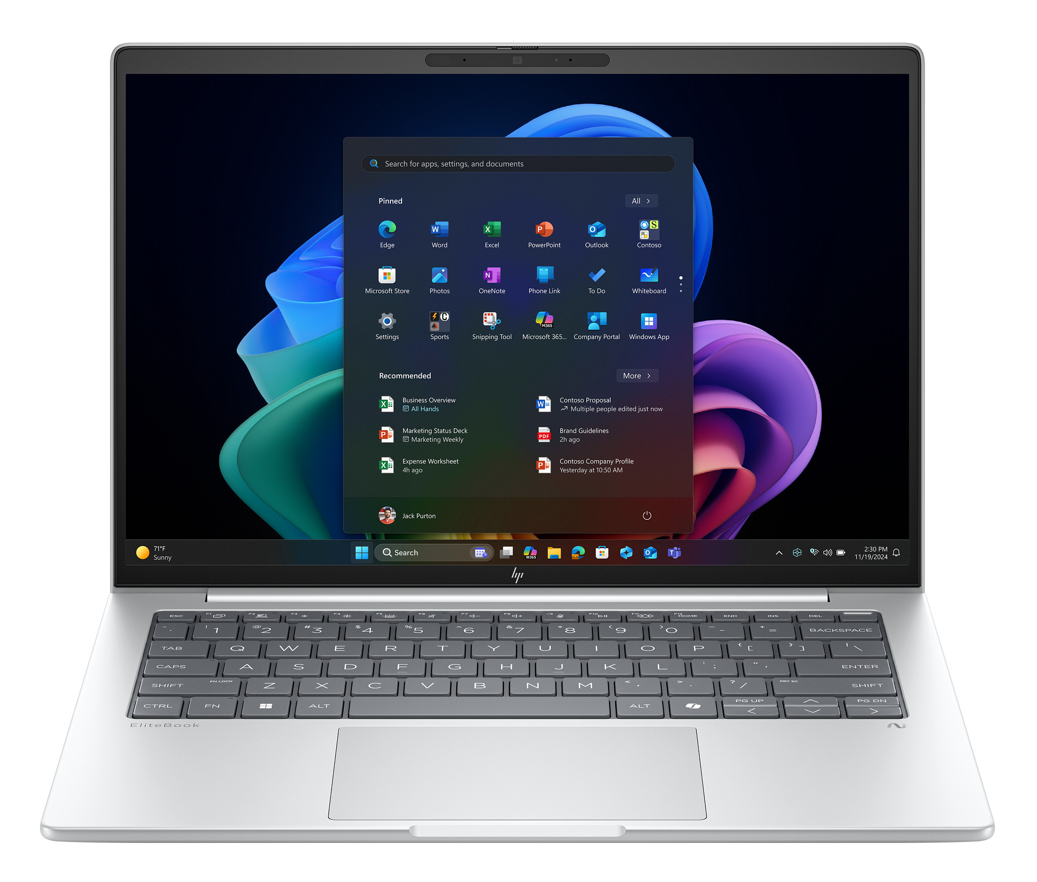 HP EliteBook 8 G1i Next Gen AI Wolf Pro Security Edition Copilot+ PC Intel Core Ultra 7 258V Laptop 40,6 cm (16") WUXGA 32 GB LPDDR5x-SDRAM 1 TB SSD Wi-Fi 7 (802.11be) Windows 11 Pro AI PC Zilver (AD3T6ET#ABH) thumbnail