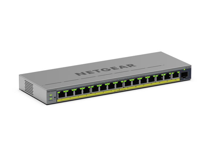 NETGEAR GS116EP Managed L2/L3 Gigabit Ethernet (10/100/1000) Power over Ethernet (PoE) Grijs (GS116EP-100EUS) thumbnail