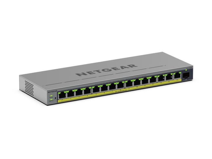 NETGEAR GS116EPP Managed L2/L3 Gigabit Ethernet (10/100/1000) Power over Ethernet (PoE) Grijs (GS116EPP-100EUS) thumbnail