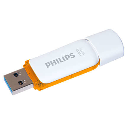 Philips FM12FD75B/00 USB flash drive 128 GB USB Type-A 3.2 Gen 1 (3.1 Gen 1) Oranje, Wit (FM12FD75B/00) thumbnail