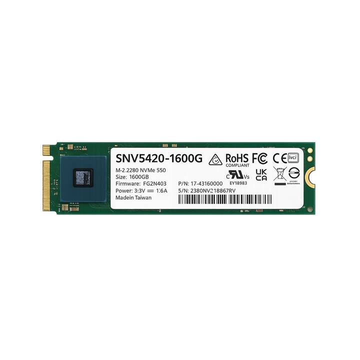 Synology 1600GB M.2 2280 NVMe SSD (SNV5420-1600G) thumbnail