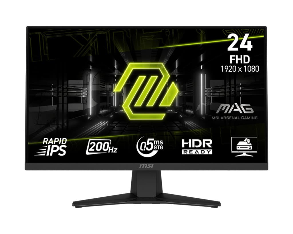 MSI MAG 244F computer monitor 59,9 cm (23.6") 1920 x 1080 Pixels Full HD LCD Zwart (9S6-3BC41H-001) thumbnail
