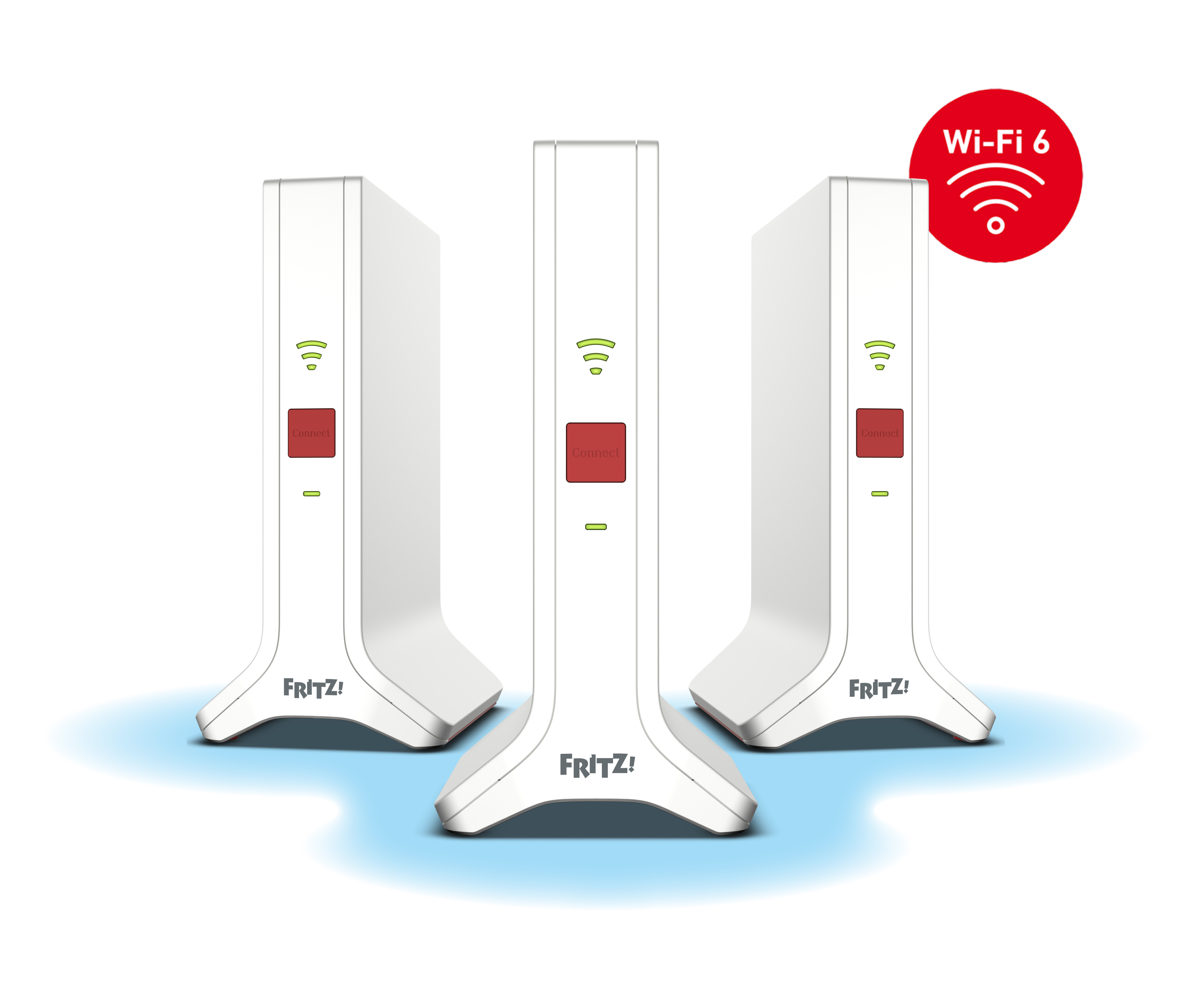 Mesh Set 4200 Dual-band (2.4 GHz / 5 GHz) Wi-Fi 6E (802.11ax) Rood, Wit 2x2/4x4 (20003107) thumbnail