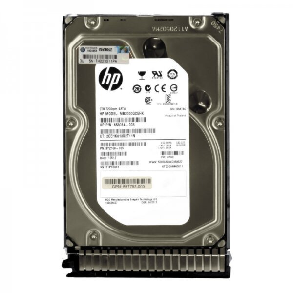 HP HDD 2TB 7.2K SATA 3.5 (702661-001) thumbnail