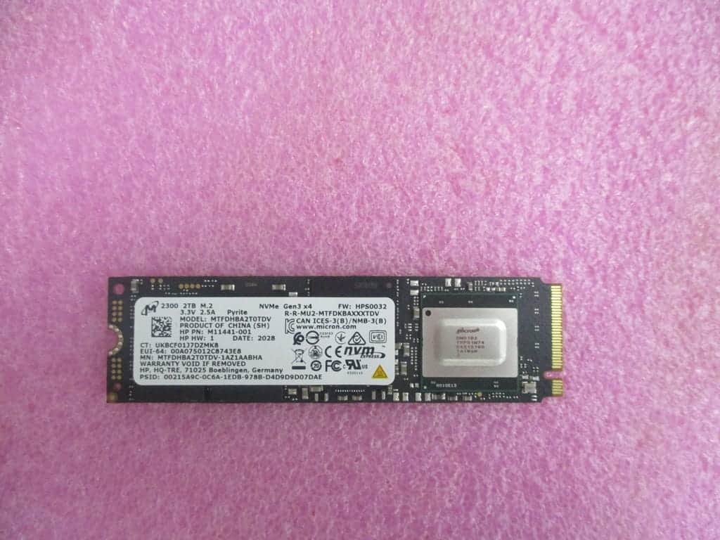 HP SPS-SSD 2TB PCIE GEN5 2280 CZL W/MYLAR (P40727-001) thumbnail