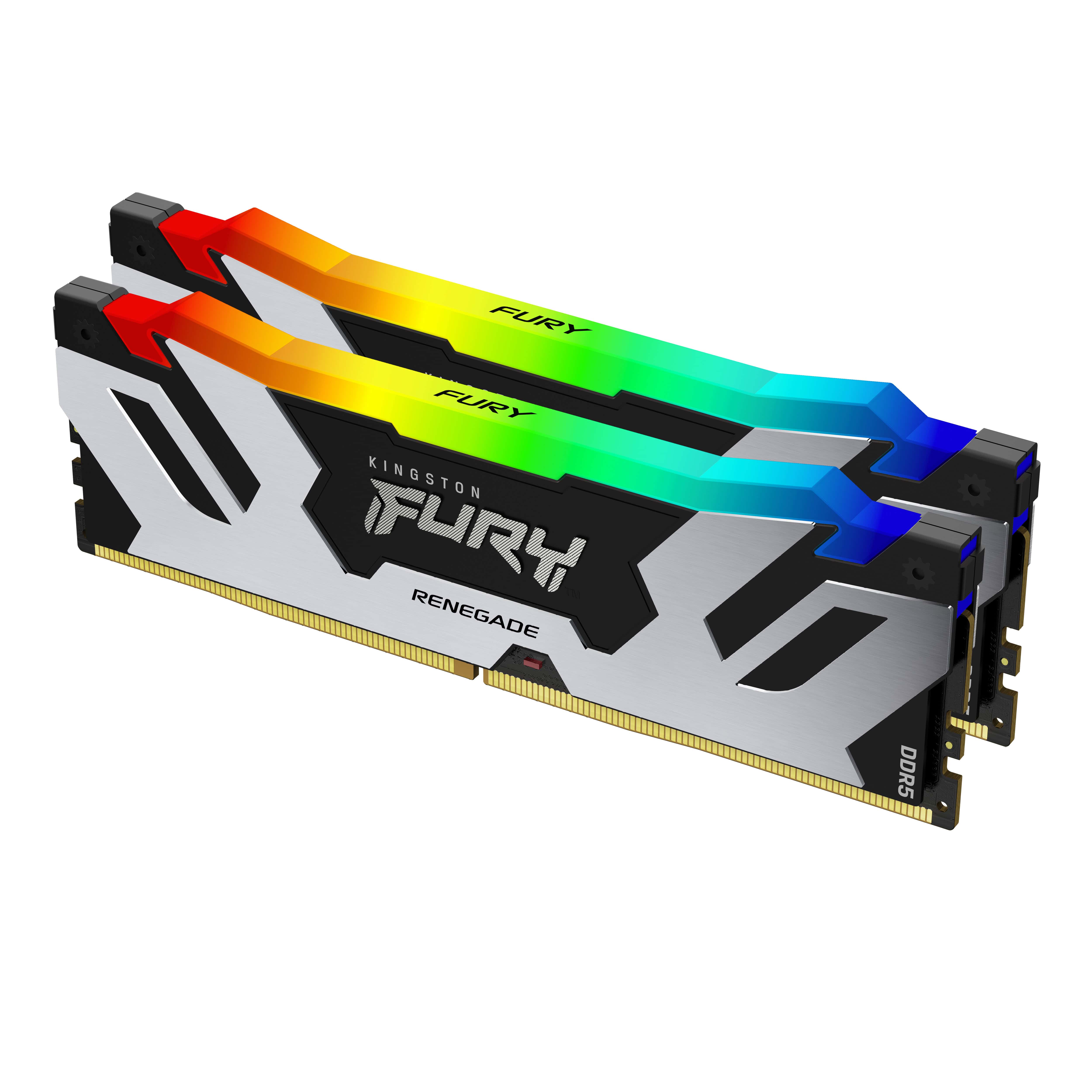 Kingston Technology FURY 48GB 8000MT/s DDR5 CL38 DIMM (set van 2) Renegade RGB Silver (KF580C38RSAK2-48) thumbnail
