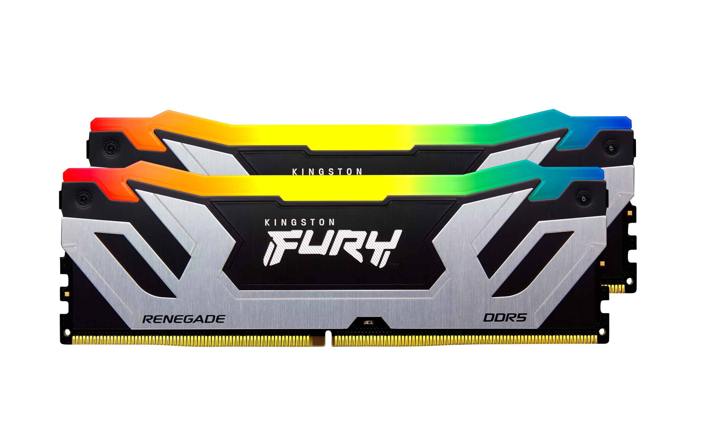 Kingston Technology FURY 48GB 8800MT/s DDR5 CL42 CUDIMM (set van 2) Renegade RGB Silver (KF588CU42RSAK2-48) thumbnail
