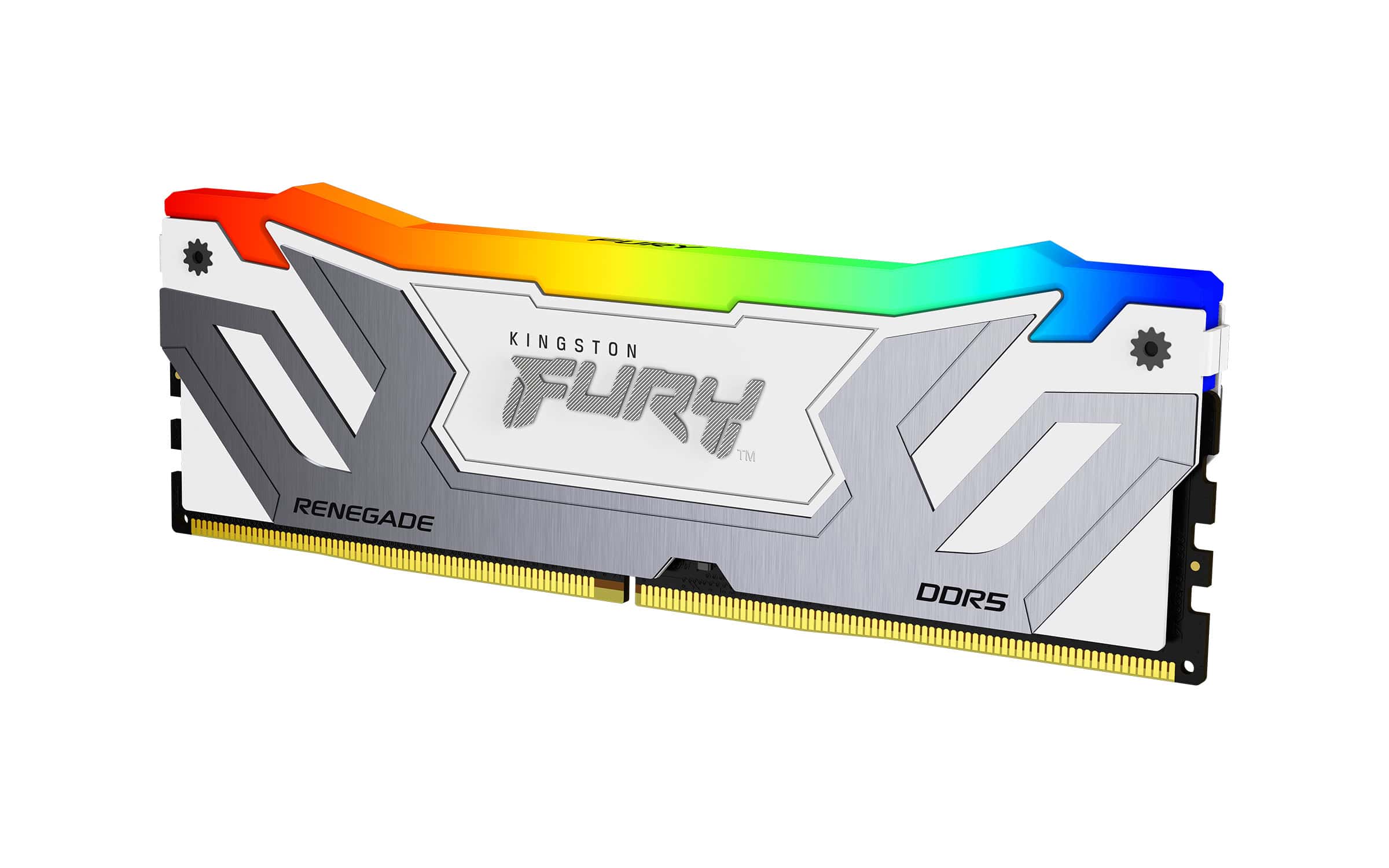 Kingston Technology FURY 48GB 8800MT/s DDR5 CL42 CUDIMM (set van 2) Renegade RGB White (KF588CU42RWAK2-48) thumbnail