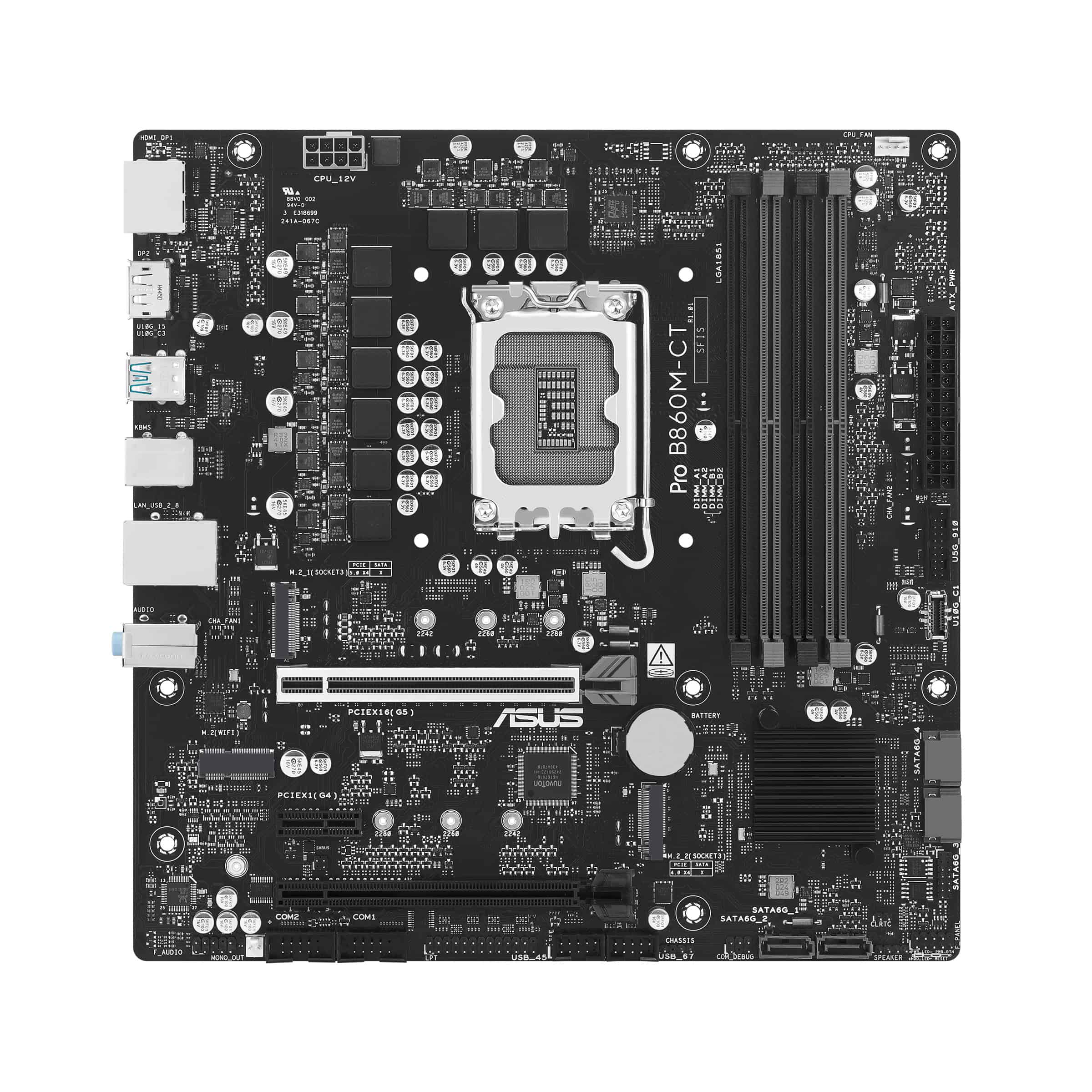 ASUS PRO B860M-CT-CSM Intel B860 LGA 1851 (Socket V1) micro ATX (90MB1MBP-M0EAYC) thumbnail