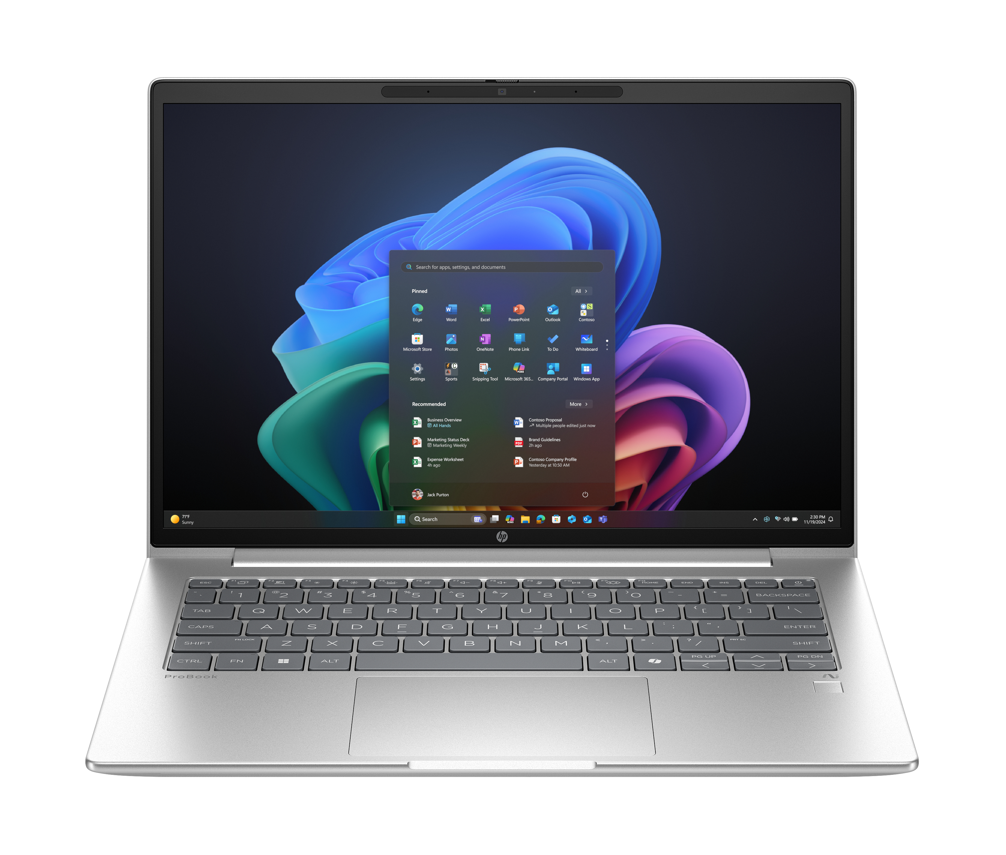 HP ProBook 4 PB4G1q14 X126100 14 32GB/512 PC NL Copilot+ PC Snapdragon X1-26-100 Laptop 35,6 cm (14") WUXGA LPDDR5x-SDRAM 512 GB SSD Wi-Fi 6E (802.11ax) Windows 11 Pro Zilver (A23Q8EA#ABH) thumbnail