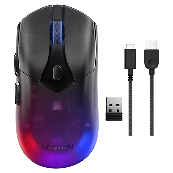 Lenovo Legion M410 muis Gamen Ambidextrous RF Wireless + USB Type-C Optisch 16000 DPI (47342528) thumbnail