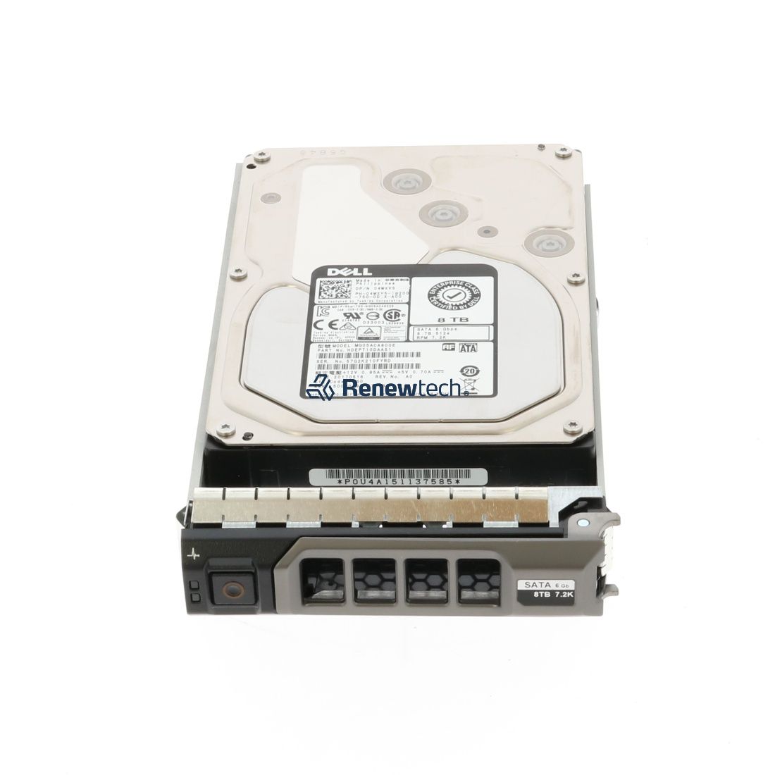 Dell 8TB 7.2K 6G 3.5INCH SATA HDD (9X09C-RFB) thumbnail