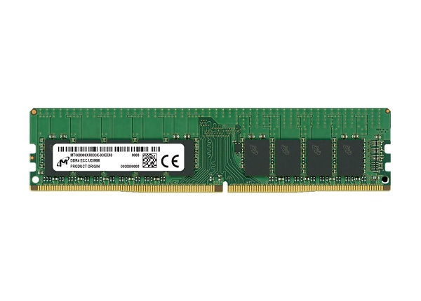 Crucial DDR4 ECC UDIMM 16GB 1Rx8 3200 (MTA9ASF2G72AZ-3G2R) thumbnail