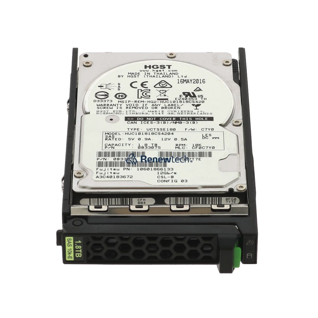 FUJITSU HD SAS 12G 1.8TB 10K 512E HOT PL 2.5' EP (S26461-F5730-L118) (S26461-F5730-L118) thumbnail