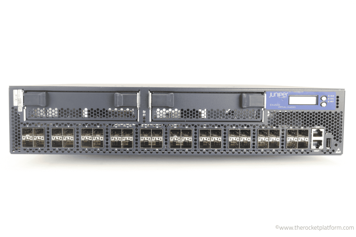 Juniper EX 4500, 40-port 1/10G SFP+ Converged switch, Interconnect (EX4500-40F-VC1-BF) thumbnail