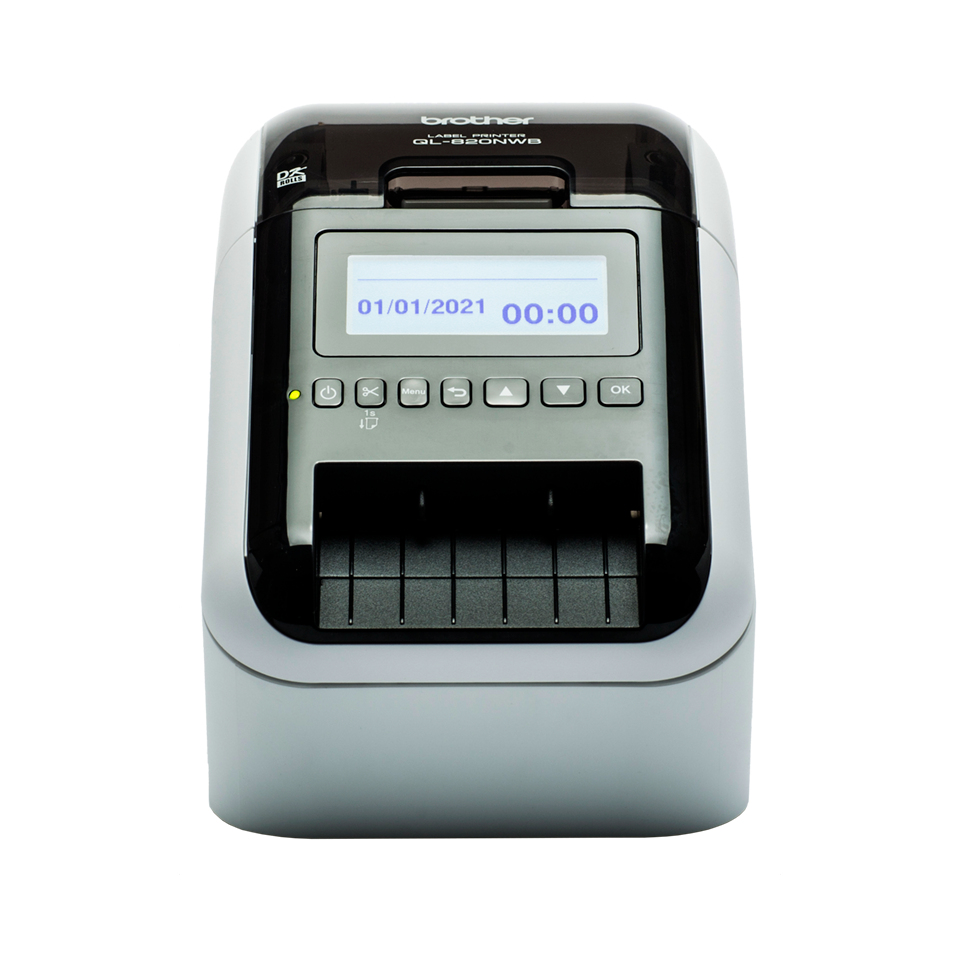 Brother QL-820NWBVMXX1 labelprinter Direct thermisch Kleur 300 x 600 DPI 176 mm/sec Bedraad en draadloos Ethernet LAN DK Wifi Bluetooth (QL-820NWBC) thumbnail
