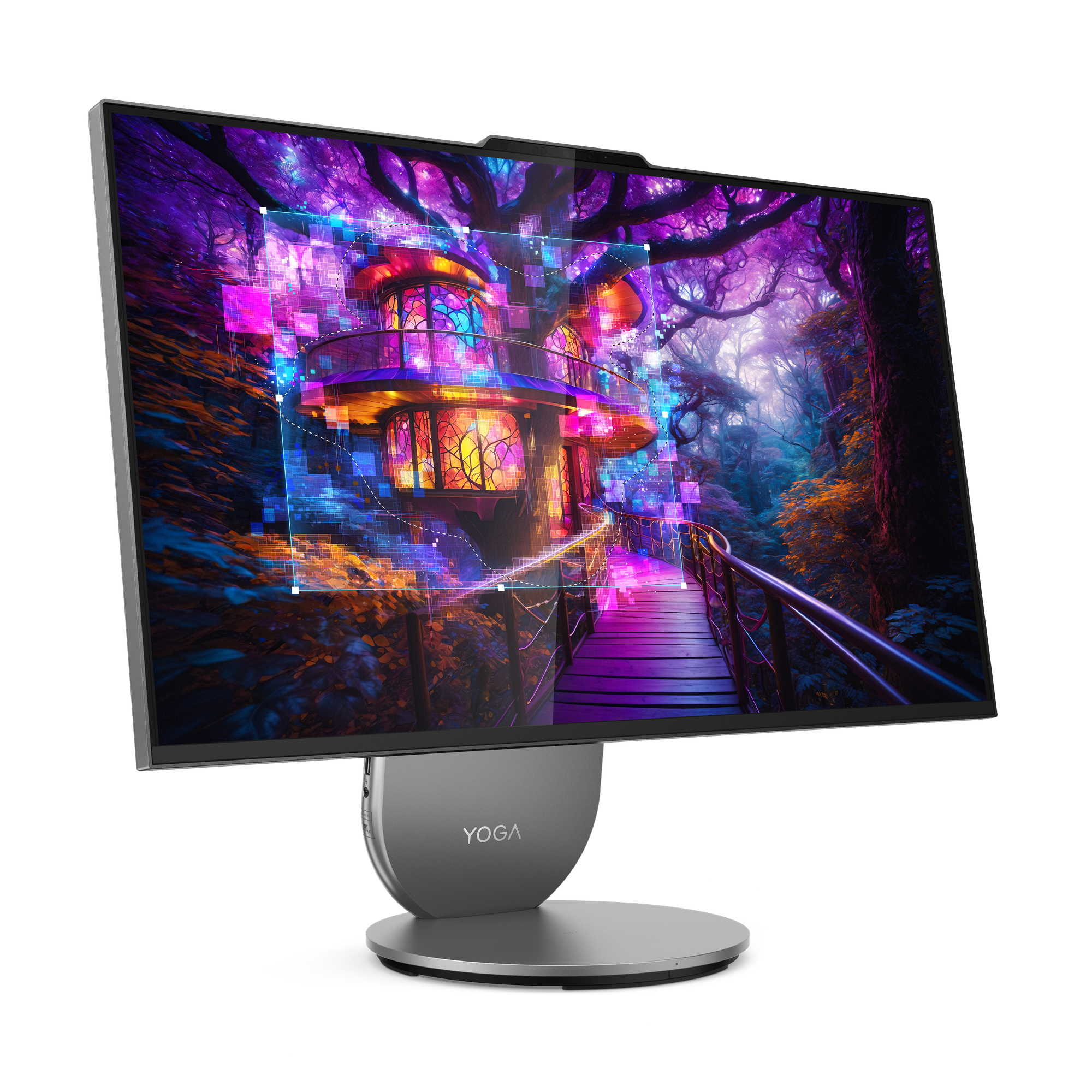 Lenovo Yoga AIO 27IAH10 Intel Core Ultra 9 68,6 cm (27") 2560 x 1440 Pixels Alles-in-één-pc 32 GB LPDDR5x-SDRAM 1 TB SSD NVIDIA GeForce RTX 4050 Windows 11 Pro Wi-Fi 7 (802.11be) Grijs (F0J2002KGE) thumbnail