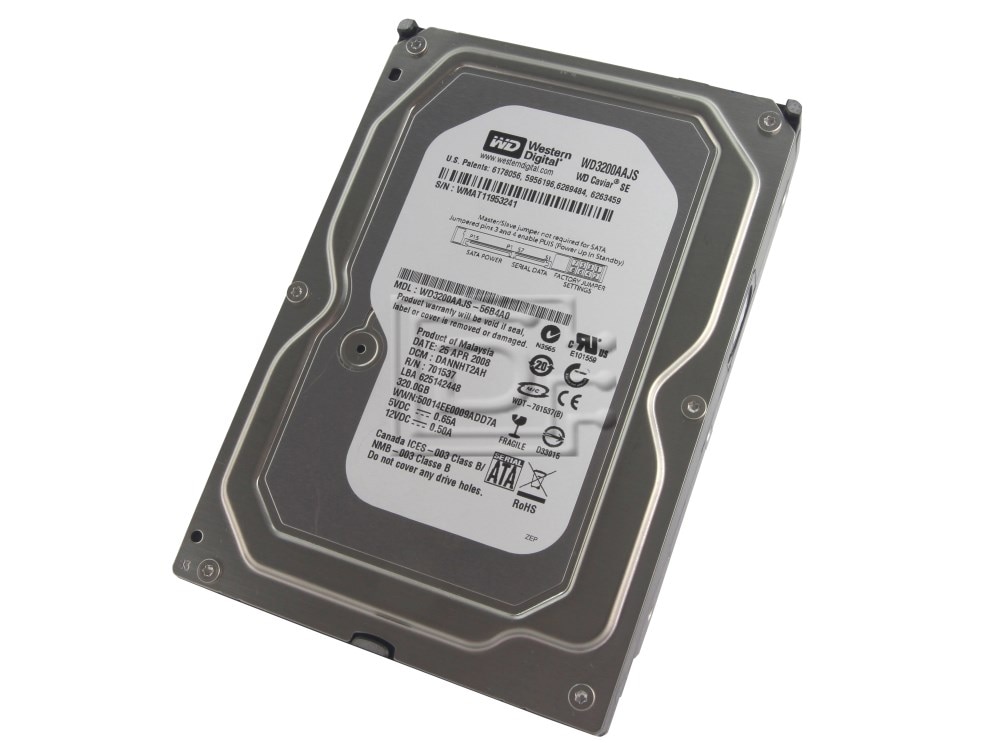 Western Digital HDD AV 320GB 8MB Cache SATA 3Gbs 3.5inch Intern (WD3200AVJS) thumbnail