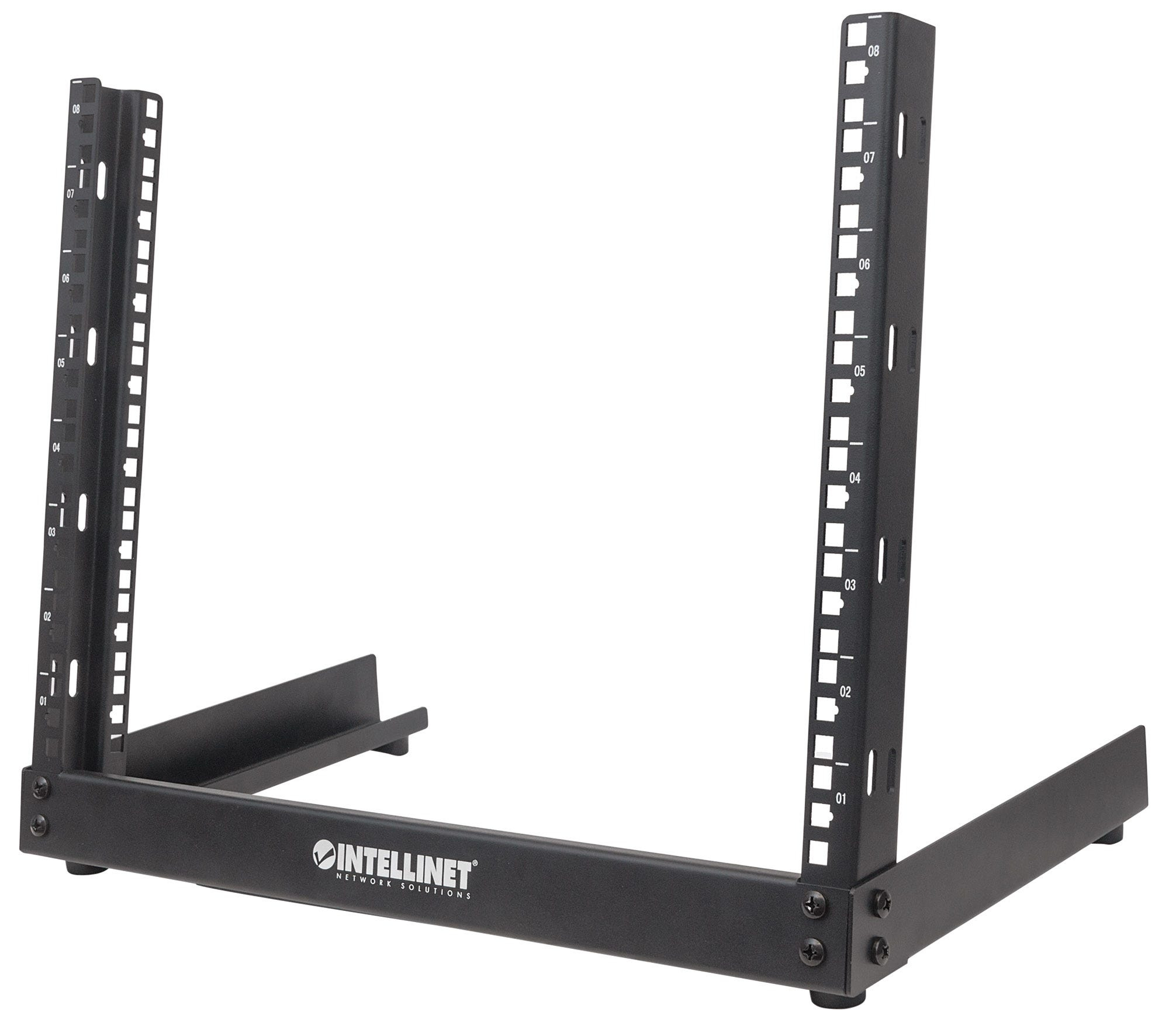 Intellinet 19" open frame rack desktop, 12U, zwart, bouwpakket, max. 10 kg (714747) thumbnail