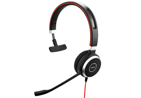 Jabra Evolve 40 UC Mono Headset Bedraad Hoofdband Kantoor/callcenter USB Type-C / USB Type-A Zwart (6393-829-209) thumbnail