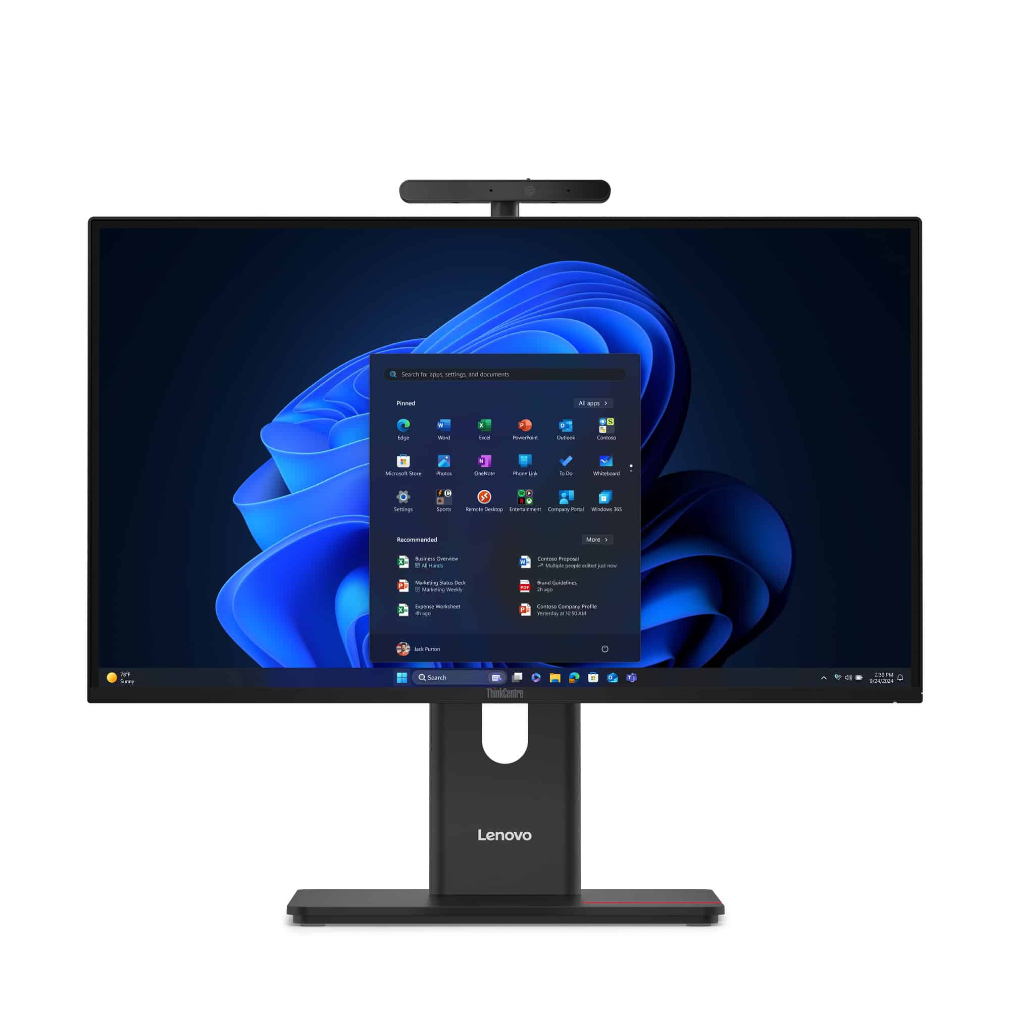 Lenovo ThinkCentre M90a Gen 6 Intel Core Ultra 5 235 60,5 cm (23.8") 1920 x 1080 Pixels Alles-in-één-pc 32 GB DDR5-SDRAM 512 GB SSD Windows 11 Pro Wi-Fi 6E (802.11ax) Zwart (13AT001SGE) thumbnail