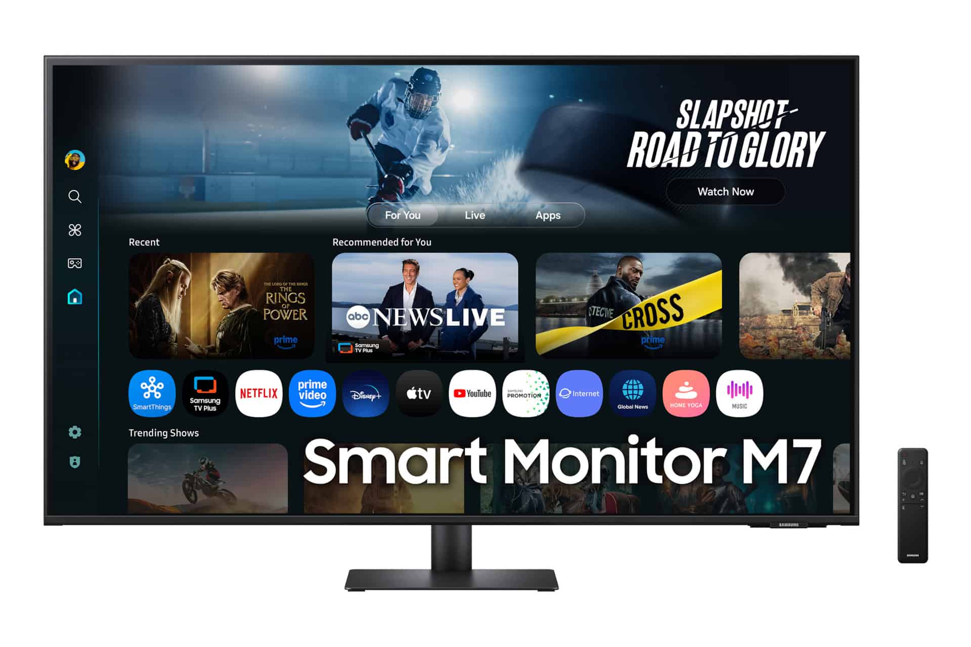 Samsung M7 M70F computer monitor 109,2 cm (43") 3840 x 2160 Pixels 4K Ultra HD LCD Zwart (LS43FM700UUXEN) thumbnail