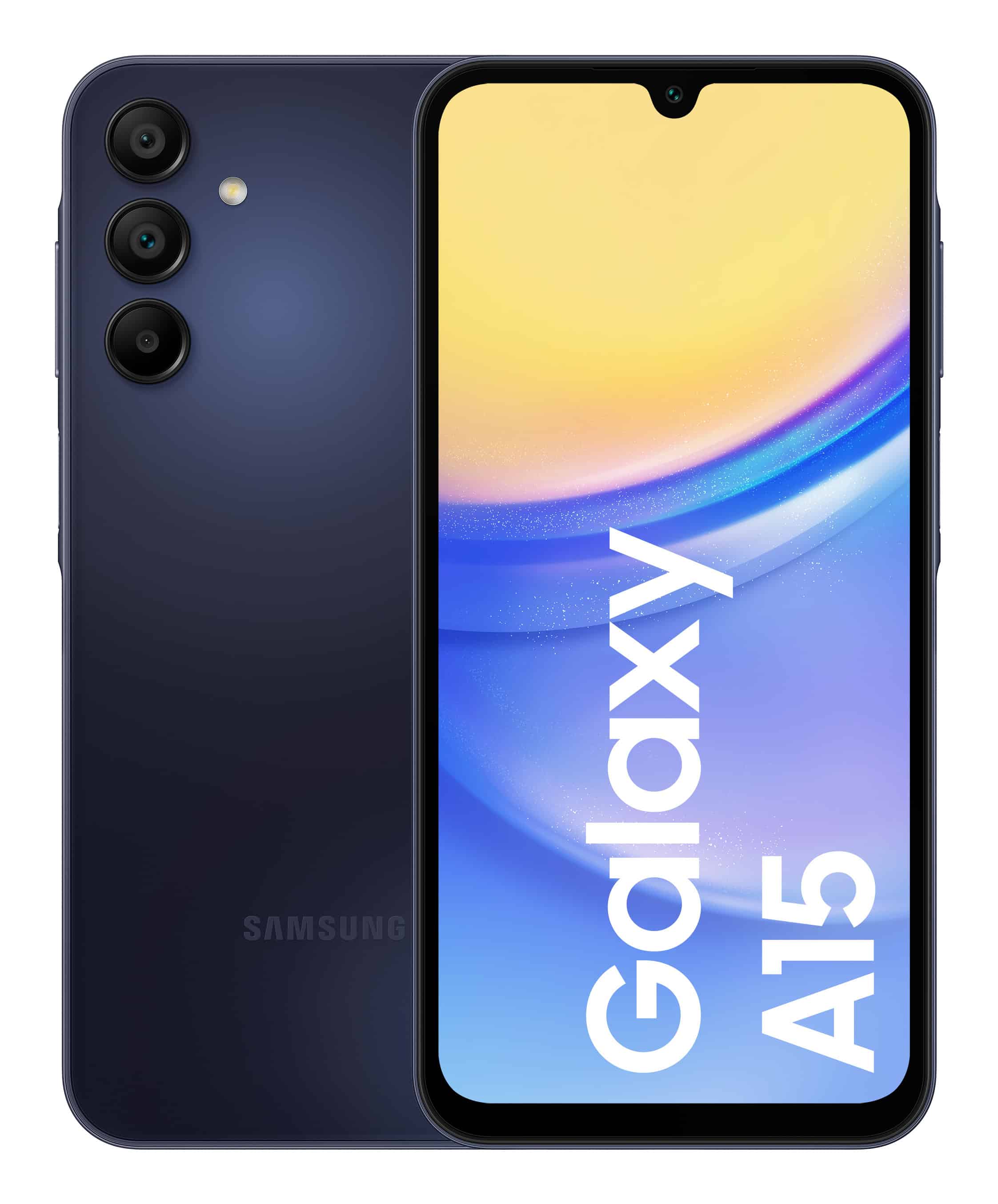 Samsung Galaxy A15 16,5 cm (6.5") Hybride Dual SIM Android 14 4G USB Type-C 4 GB 128 GB 5000 mAh Zwart, Blauw (SM-A155FZKDEUB) thumbnail Samsung Galaxy A15 16,5 cm (6.5") Hybride Dual SIM Android 14 4G USB Type-C 4 GB 128 GB 5000 mAh Zwart, Blauw (SM-A155FZKDEUB) thumbnail