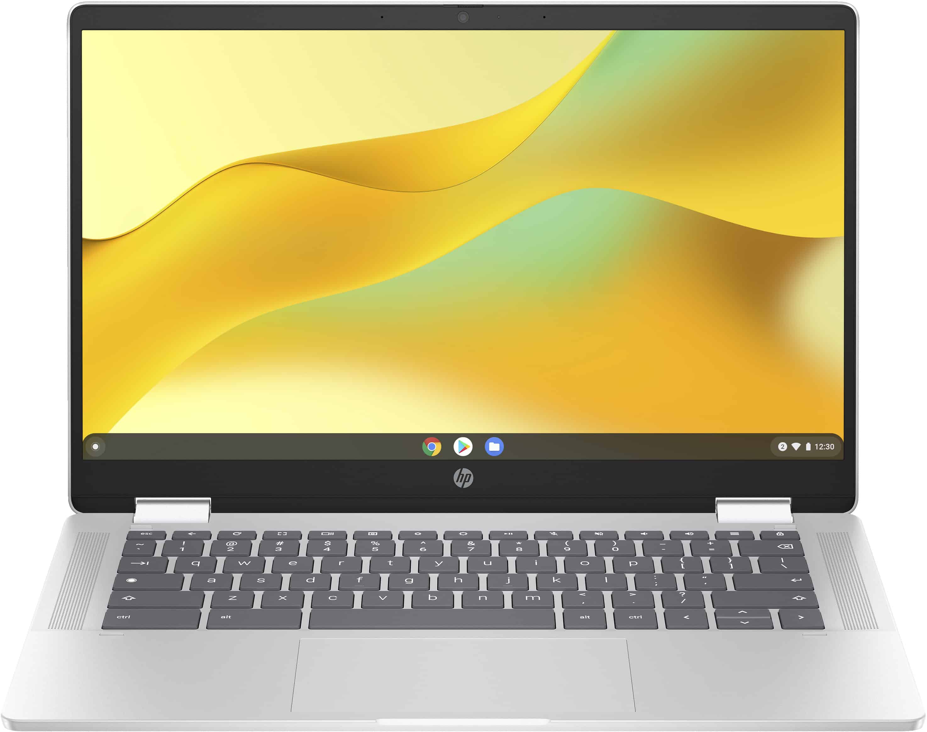 HP Chromebook x360 14b-cd0625nd Intel® N N200 35,6 cm (14) Touchscreen Full HD 8 GB LPDDR5-SDRAM 128 GB eUFS Wi-Fi 6 (802.11ax) ChromeOS Zilver (A2RA9EA#ABH) thumbnail HP Chromebook x360 14b-cd0625nd Intel® N N200 35,6 cm (14) Touchscreen Full HD 8 GB LPDDR5-SDRAM 128 GB eUFS Wi-Fi 6 (802.11ax) ChromeOS Zilver (A2RA9EA#ABH) thumbnail