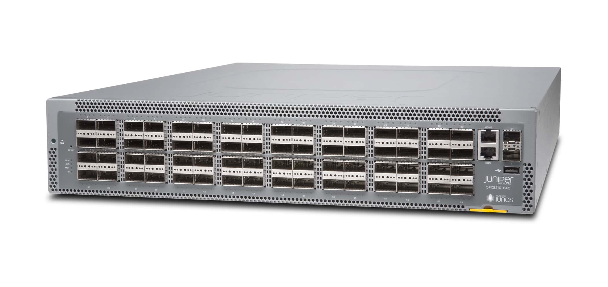 Juniper 64 QSFP28 and 2 SFP+, Back to Front (QFX5210-64C-AFI) thumbnail