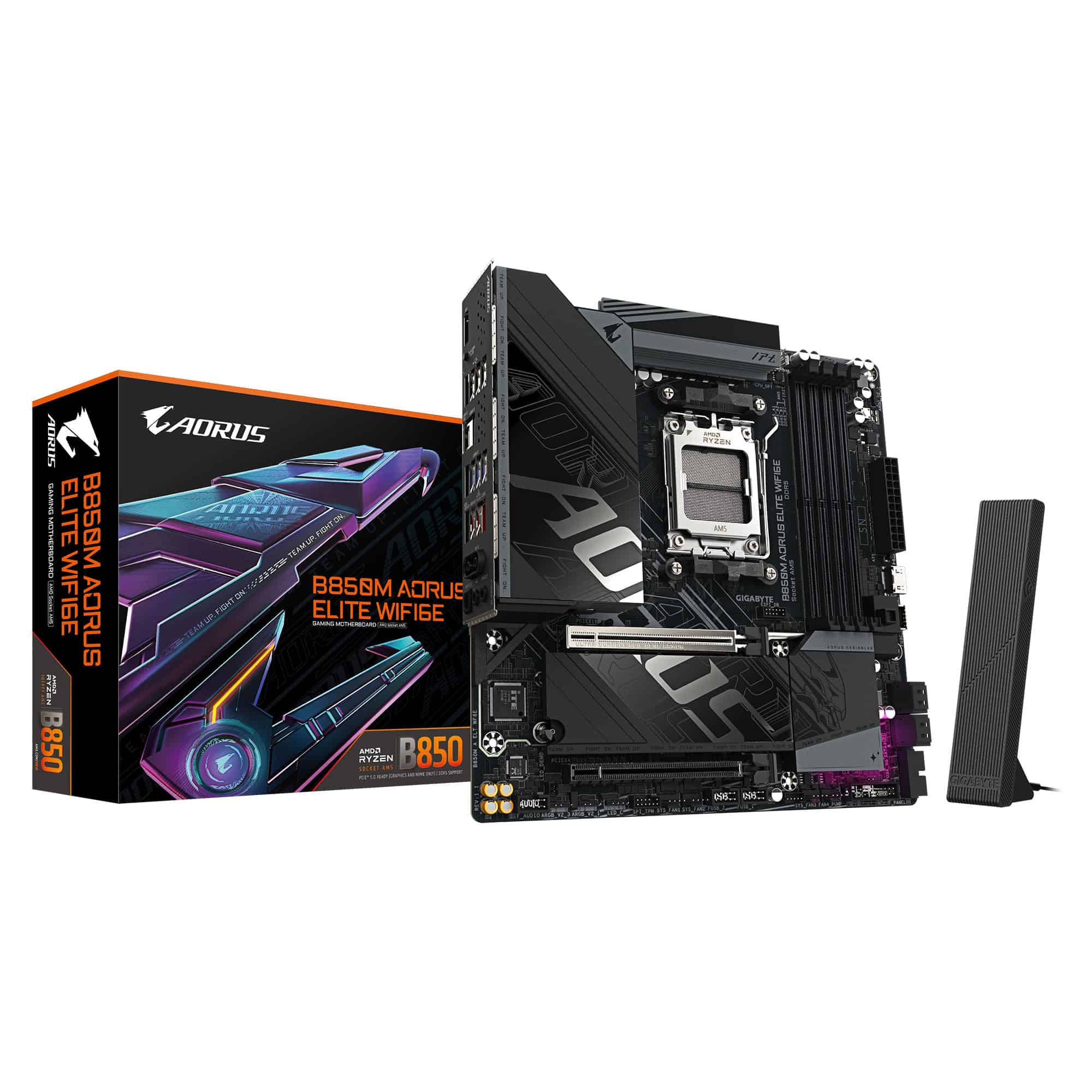 GIGABYTE B850M AORUS ELITE WIFI6E AMD B850 Socket AM5 micro ATX (B850M A ELT WF6E) thumbnail