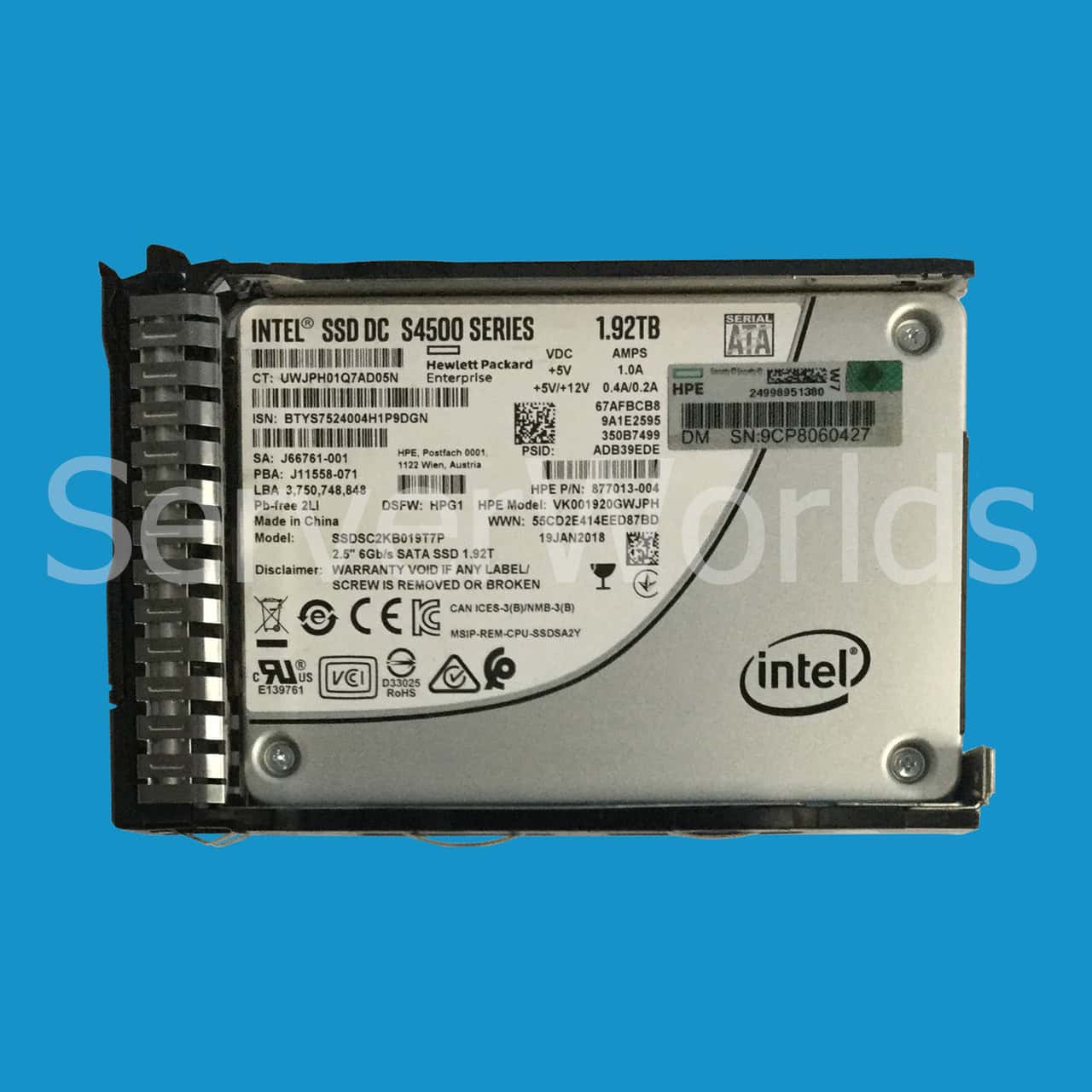 HP SSD 1.92TB 6G SFF SATA RI SC (878852-001-RFB) thumbnail