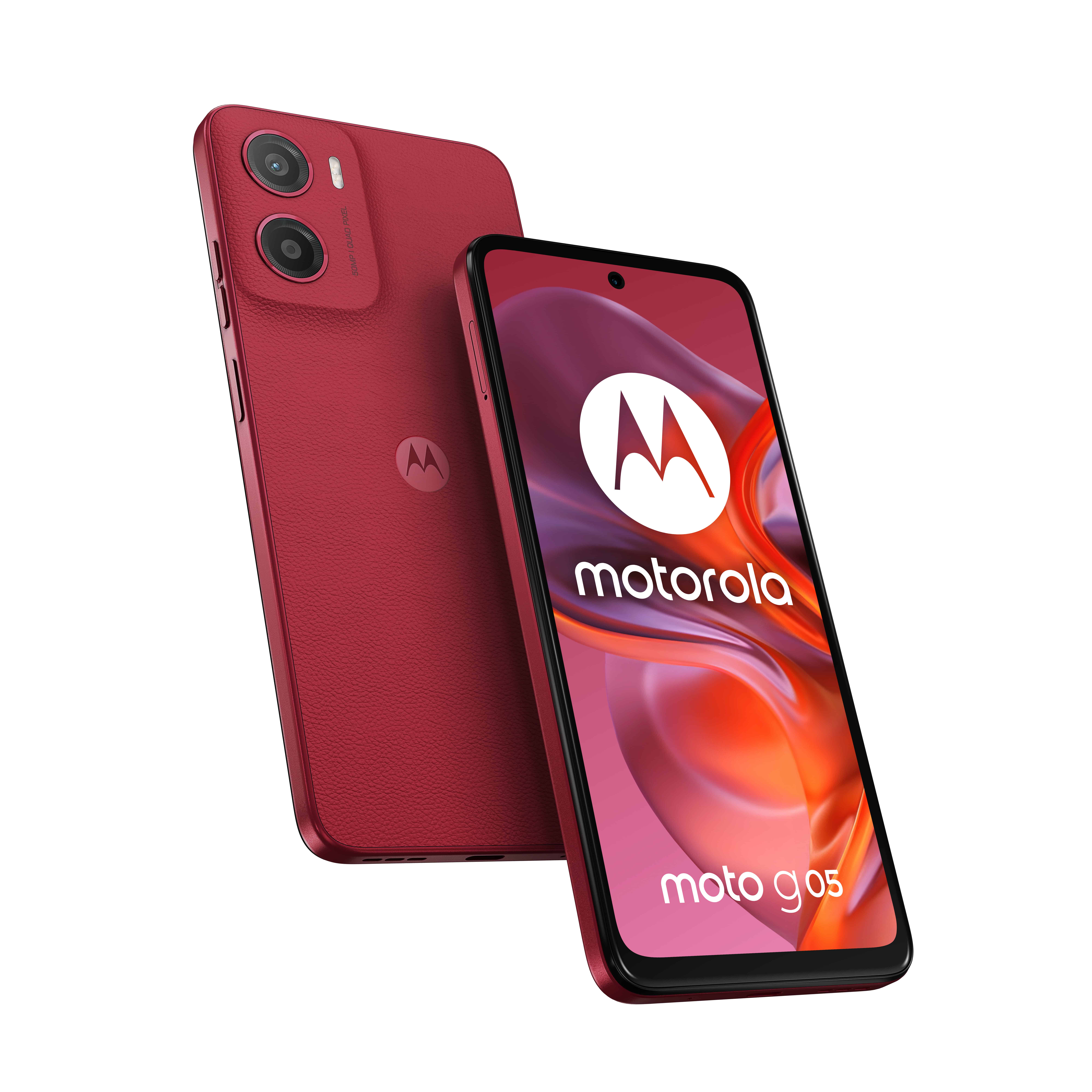 Motorola moto g05 16,9 cm (6.67") Dual SIM Android 15 4G USB Type-C 4 GB 128 GB 5200 mAh Rood (PB6L0009ES) thumbnail