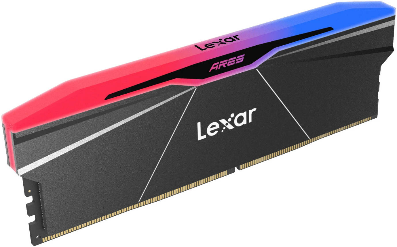 Lexar DDR5  32GB PC 6000 CL36 Lexar KIT (2x16GB) ARES 2.0 RGB (LD5U16G60C30BR-RGD) thumbnail