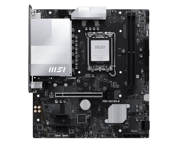 MSI PRO H810M-B moederbord Intel H810 LGA 1851 (Socket V1) micro ATX (PRO H810M-B) thumbnail