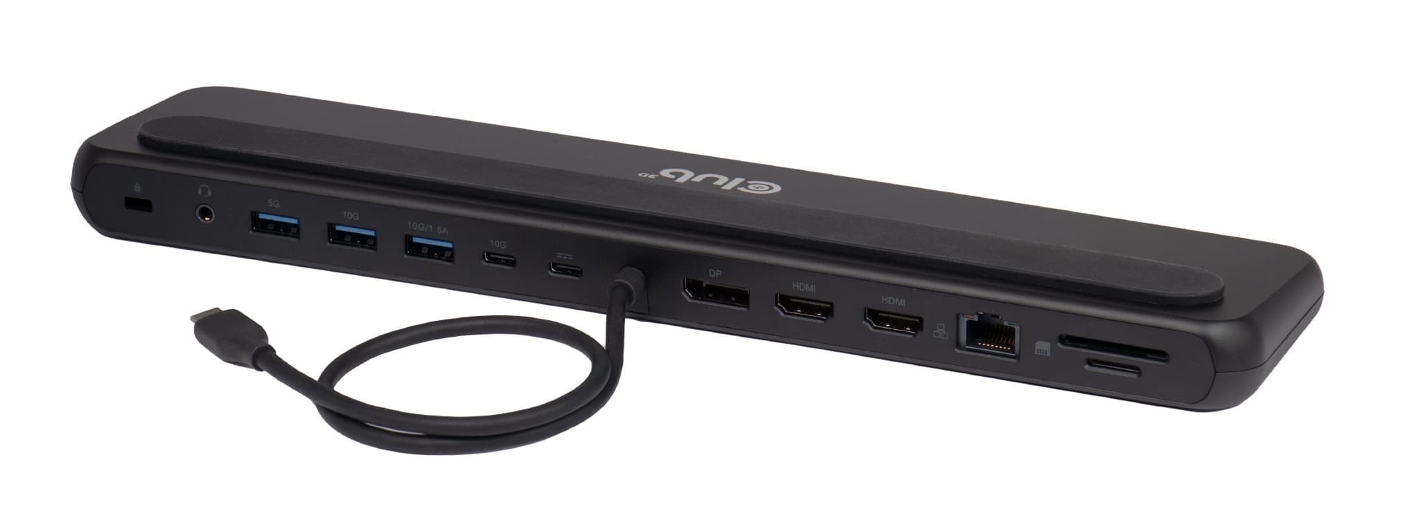 CLUB3D CSV-2541 laptop dock & poortreplicator Docking USB 3.2 Gen 1 (3.1 Gen 1) Type-C Zwart (CSV-2541) thumbnail