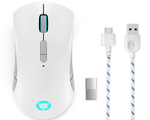 Lenovo Legion M600 Wireless Gaming muis Ambidextrous RF Wireless + Bluetooth + USB Type-A Optisch 16000 DPI (GY51C96033) thumbnail