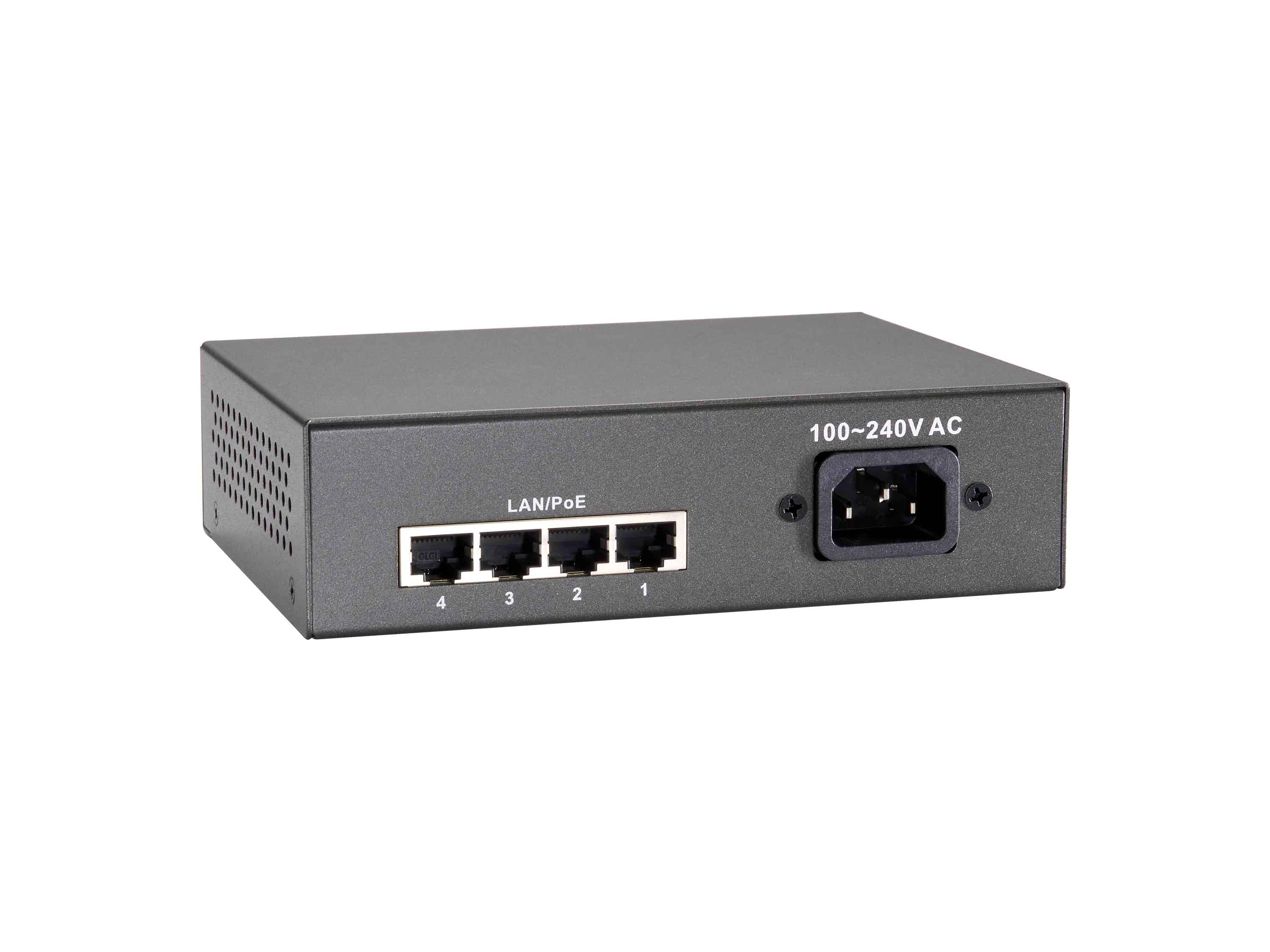 LevelOne FEP-0511 netwerk-switch Fast Ethernet (10/100) Power over Ethernet (PoE) Grijs (FEP-0511) thumbnail