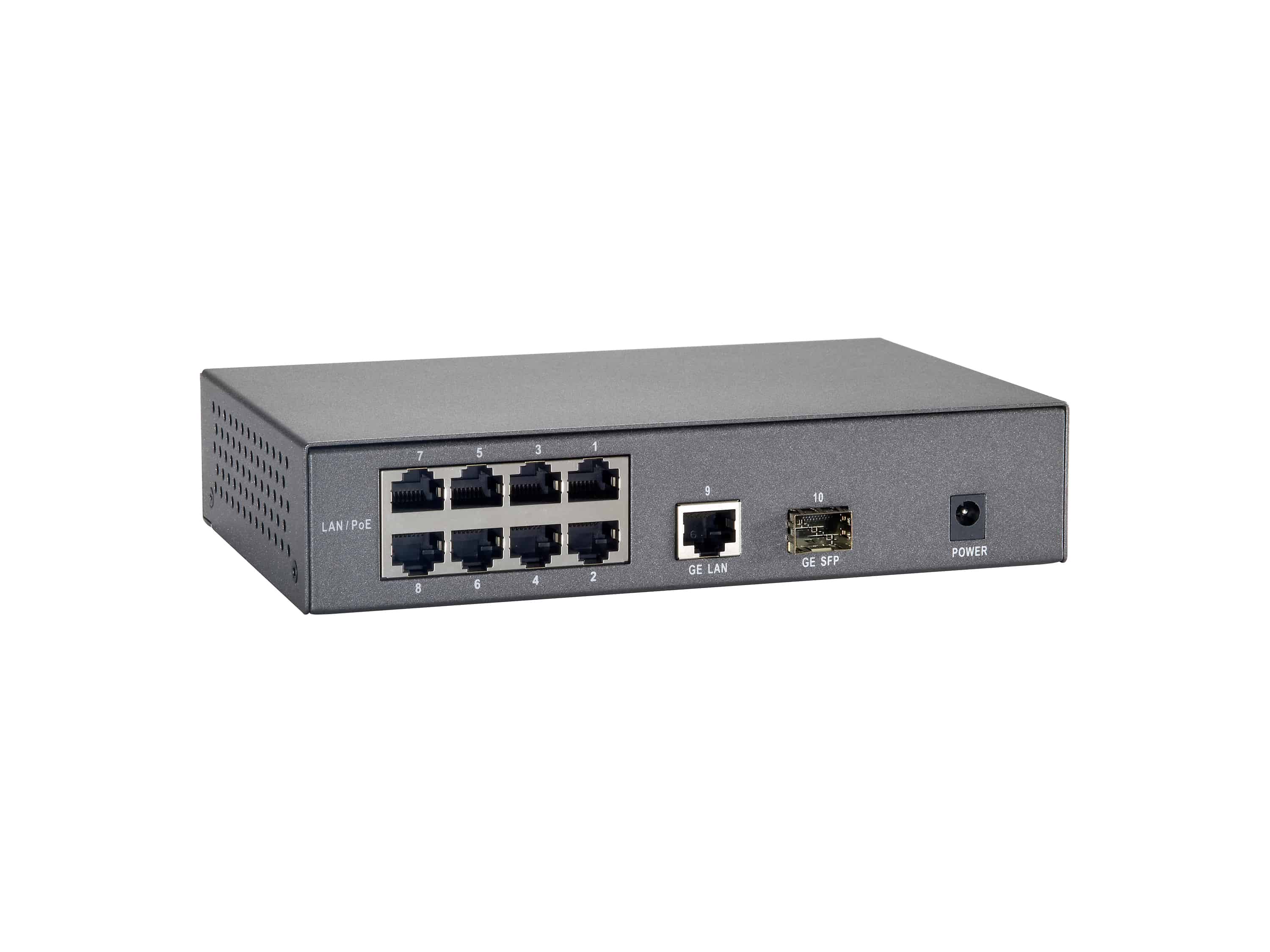 LevelOne FGP-1000W90 netwerk-switch Fast Ethernet (10/100) Power over Ethernet (PoE) Grijs (FGP-1000W90) thumbnail