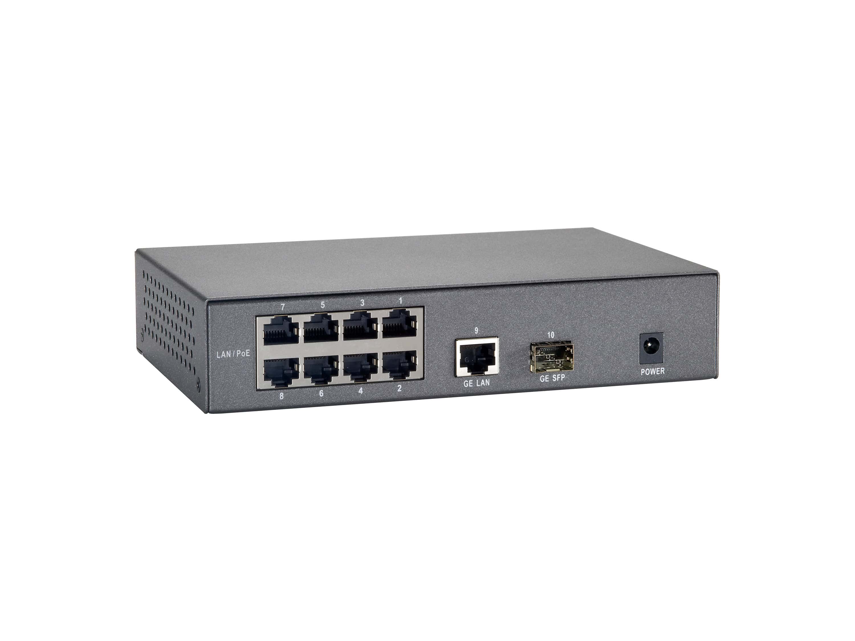 LevelOne FGP-1000W90 netwerk-switch Fast Ethernet (10/100) Power over Ethernet (PoE) Grijs (FGP-1000W90) thumbnail