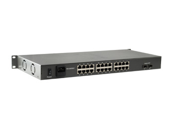 LevelOne FGP-2602W380 netwerk-switch Unmanaged Fast Ethernet (10/100) Power over Ethernet (PoE) Zwart (FGP-2602W380) thumbnail