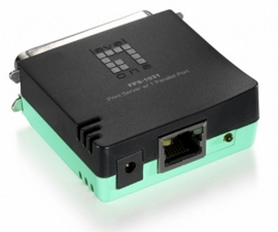 LevelOne FPS-1031 print server Ethernet LAN Zwart, Groen (FPS-1031) thumbnail