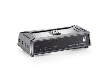 LevelOne FSW-0808TX netwerk-switch Unmanaged Fast Ethernet (10/100) Grijs (FSW-0808TX) thumbnail