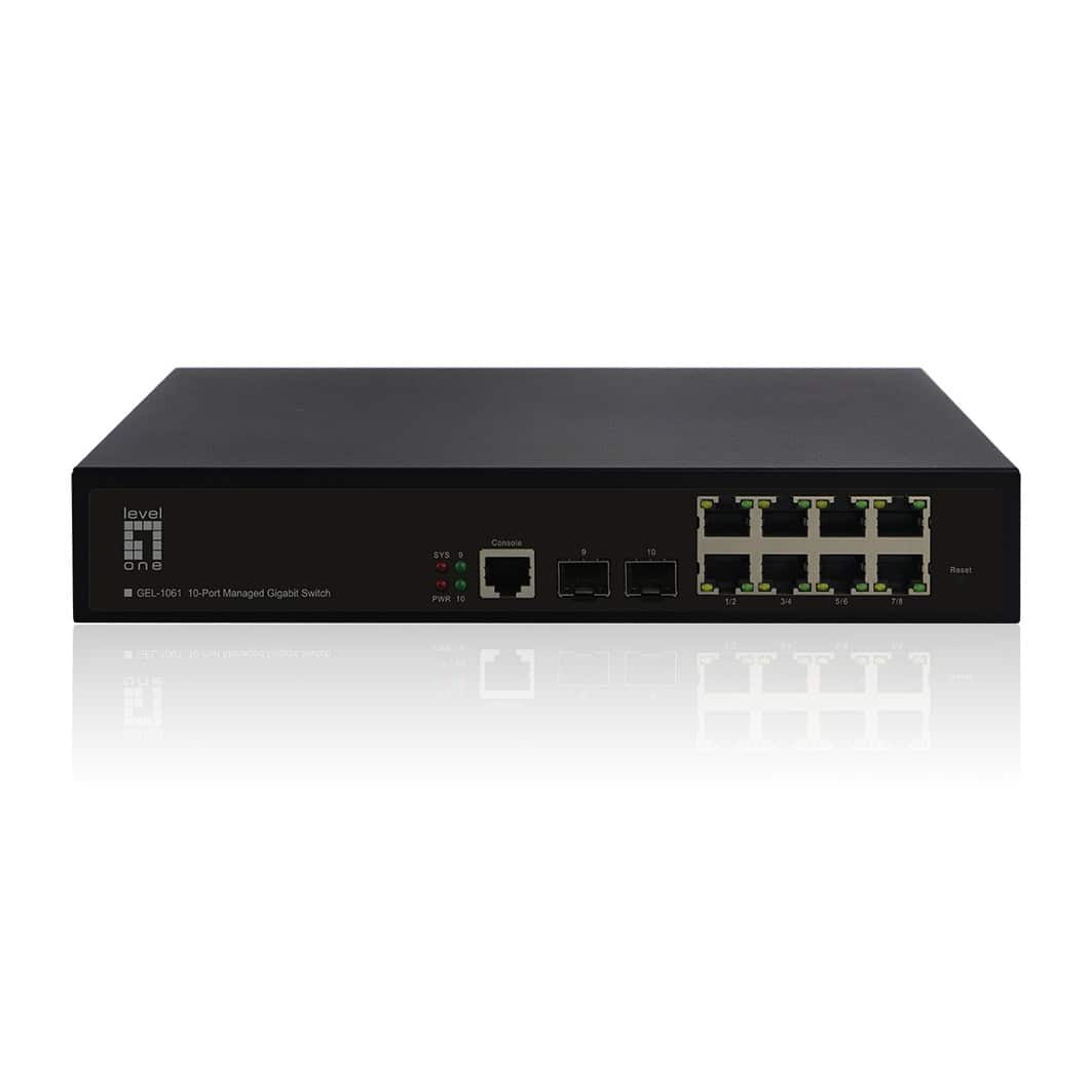 LevelOne GEL-1061 netwerk-switch Managed L2 Gigabit Ethernet (10/100/1000) Zwart (GEL-1061) thumbnail